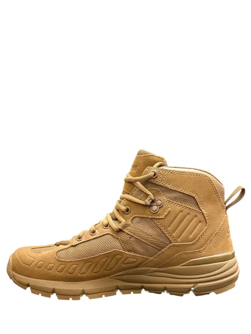 DANNER - BROWN TAN SUEDE NYLON SOFT TOE TACTICAL BOOTS “FULLBORE COYOTE” - Picture 7 of 10
